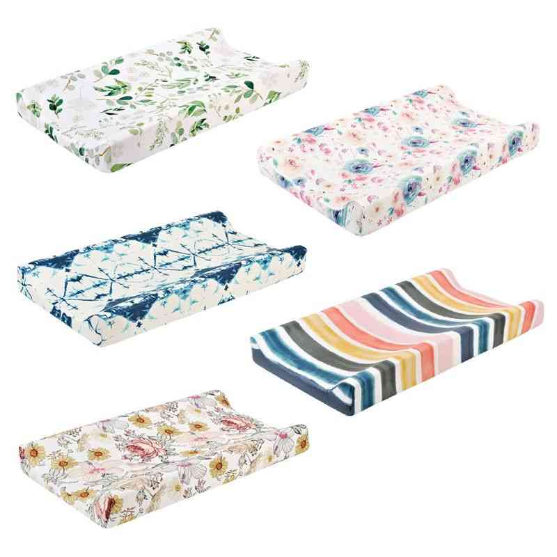 Baby Changing Mats Cover Floral Mattress Diaper For Newborn