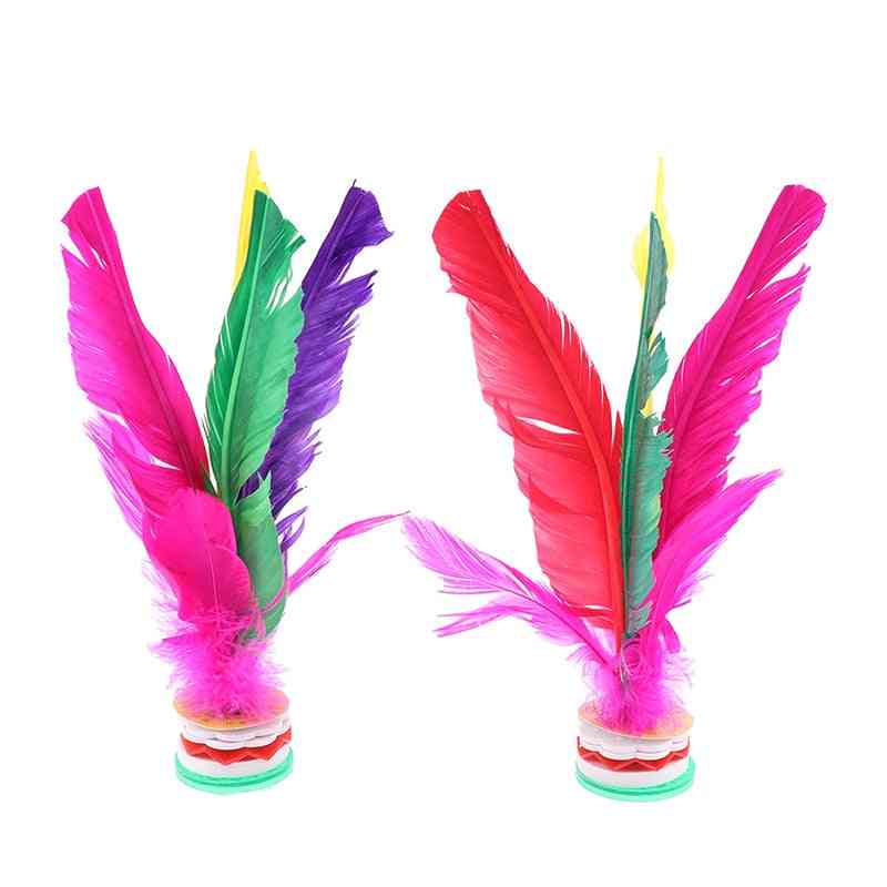 Colorful Feather Shuttlecock Foot Fancy Feather