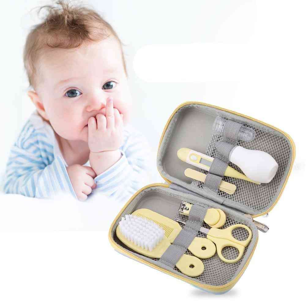 Portable- Nail Clipper Scissors, Hair Brush Comb, Safety Care Set For Baby