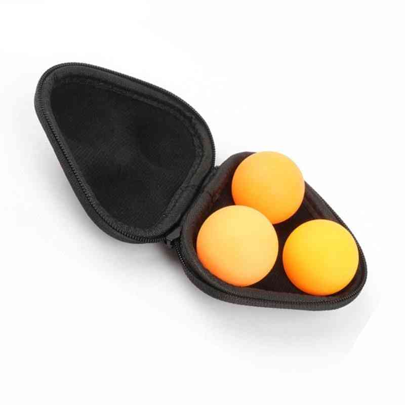 Portable Leather Table Tennis Ball Case / Hard Box