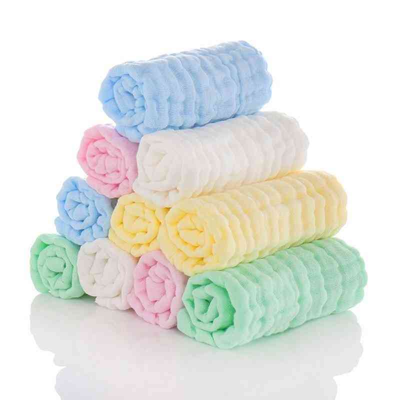 6-layers Cotton, Soft Handkerchief, Bathing Feeding, Face Towel For Baby