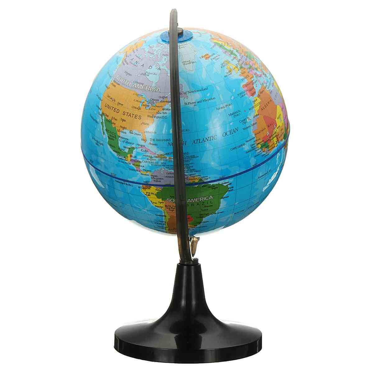 14cm Earth Tellurion Terrestre Globe World Map With Stand