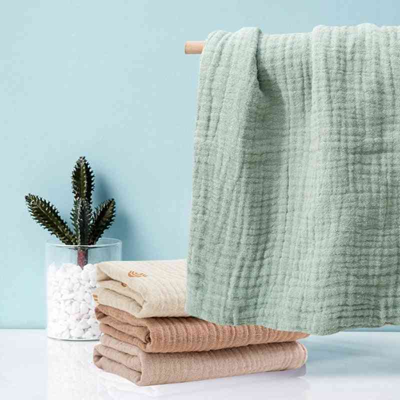 Soft Absorbent- Cotton Burp Handkerchief, Bath Towel For Baby