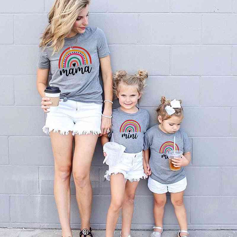 Summer Family Matching Mom & Baby T-shirt, Set-2