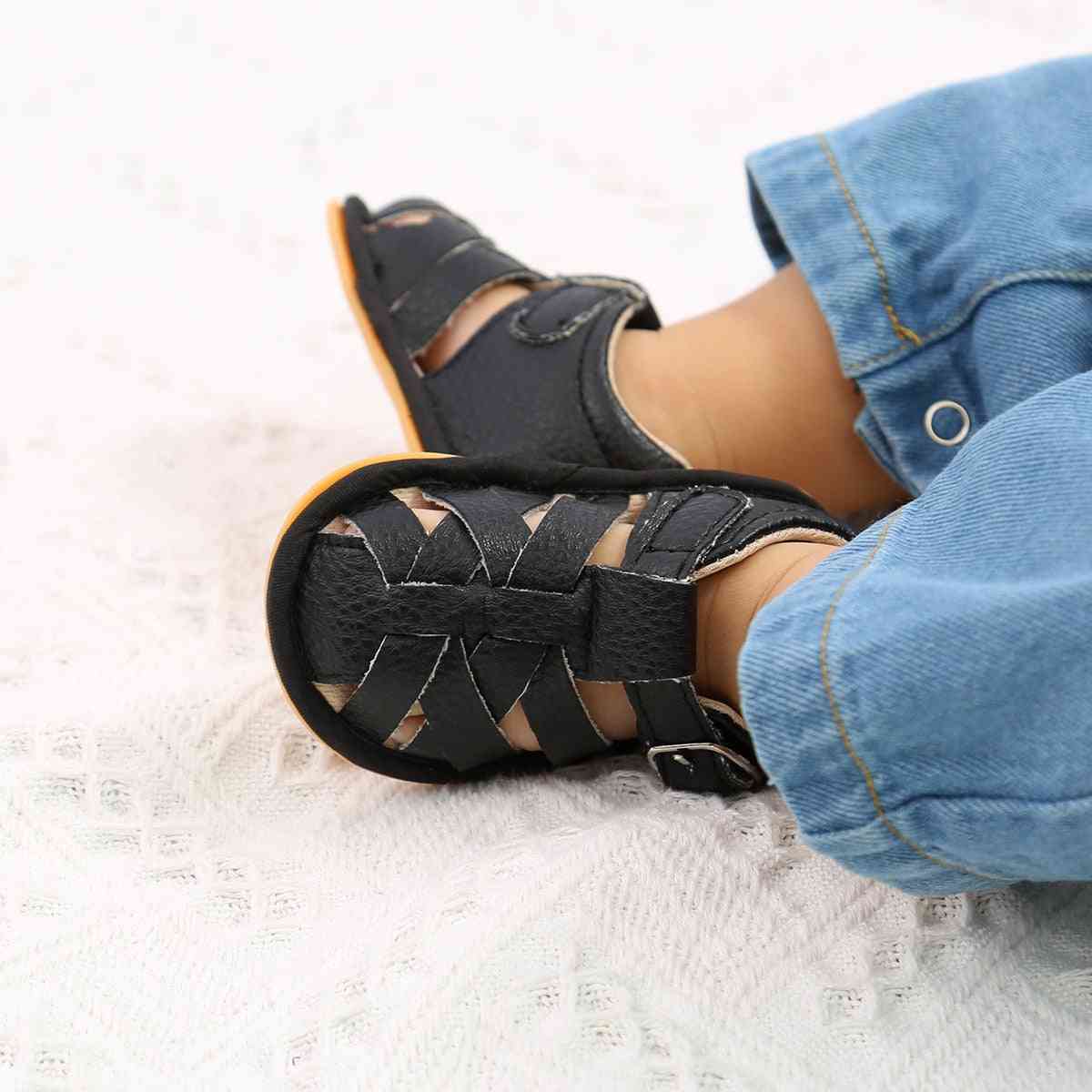 Baby sandaler i blødt læder, småbørn sommerens små sko