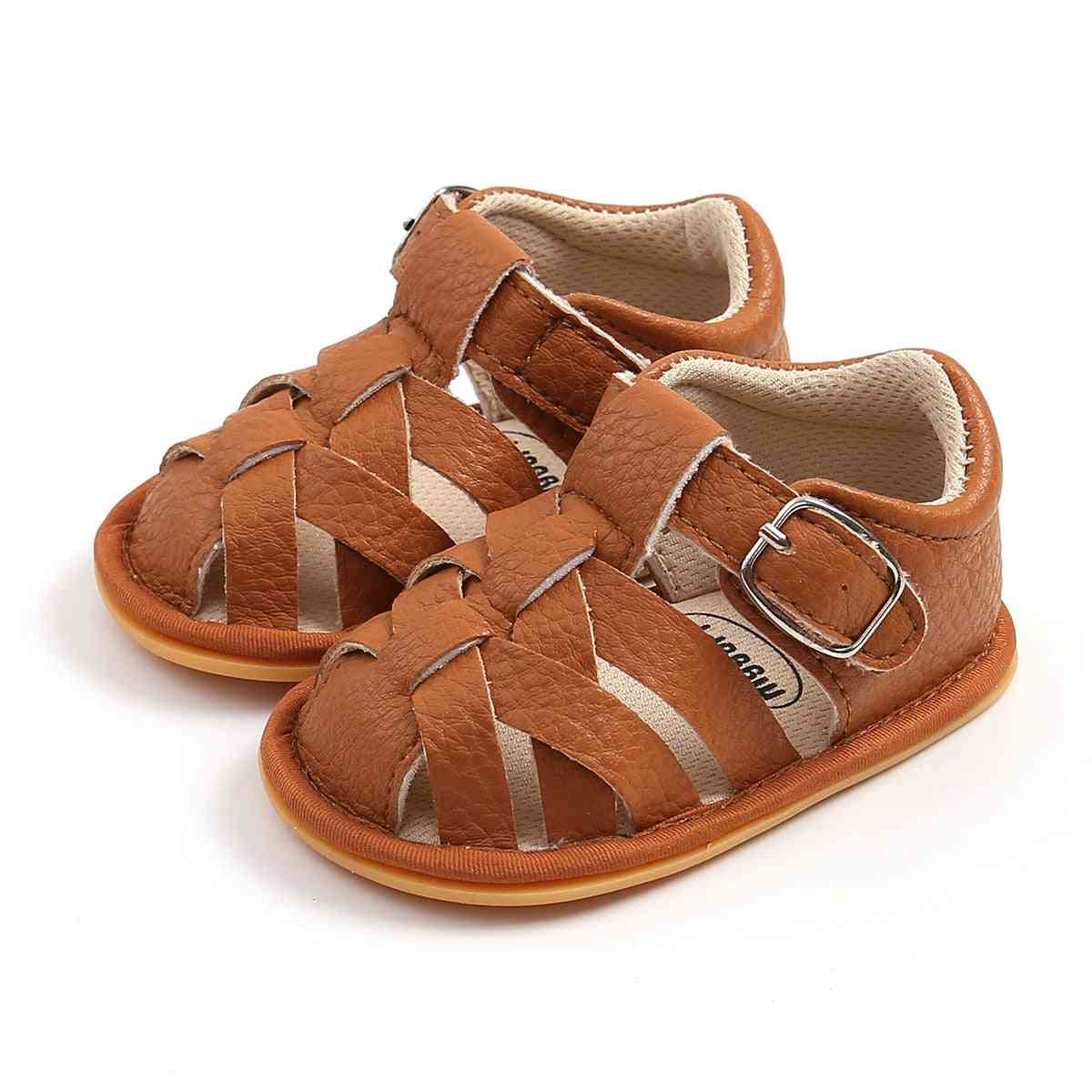 Baby sandaler i blødt læder, småbørn sommerens små sko
