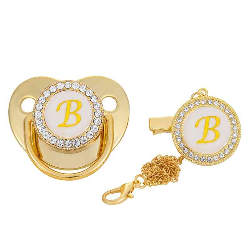 Initial Letter Baby Pacifier