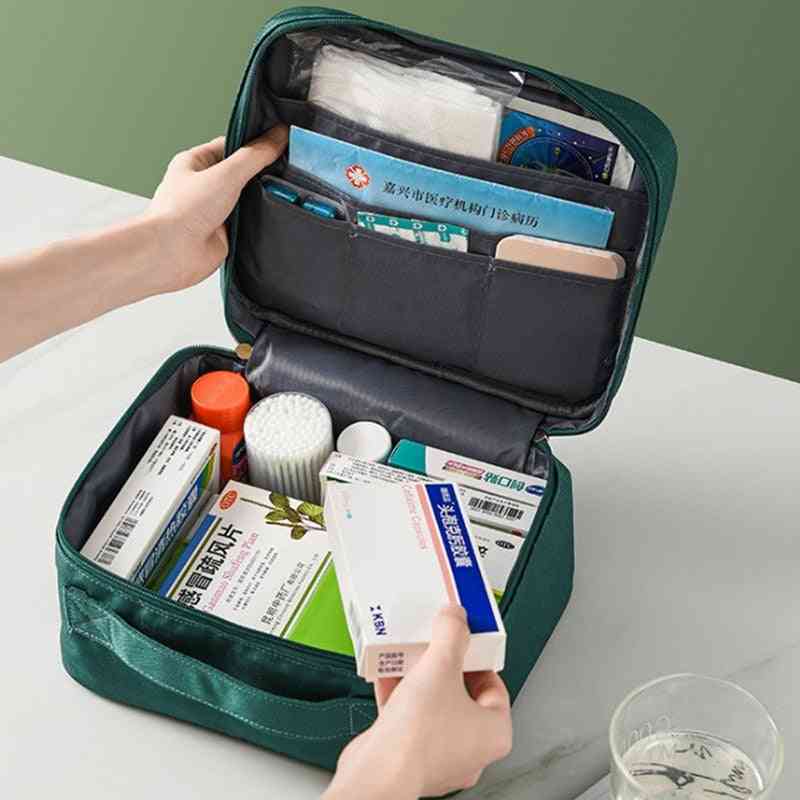 First Aid Kit Big Car Medicine Storage Bag Emergency Kits Travel Camping Bags