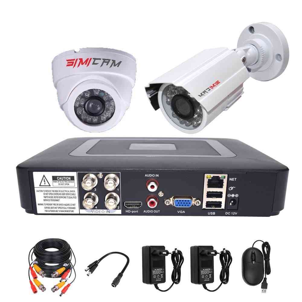 Dvr Cctv Security Camera System Ahd Cameras Kit