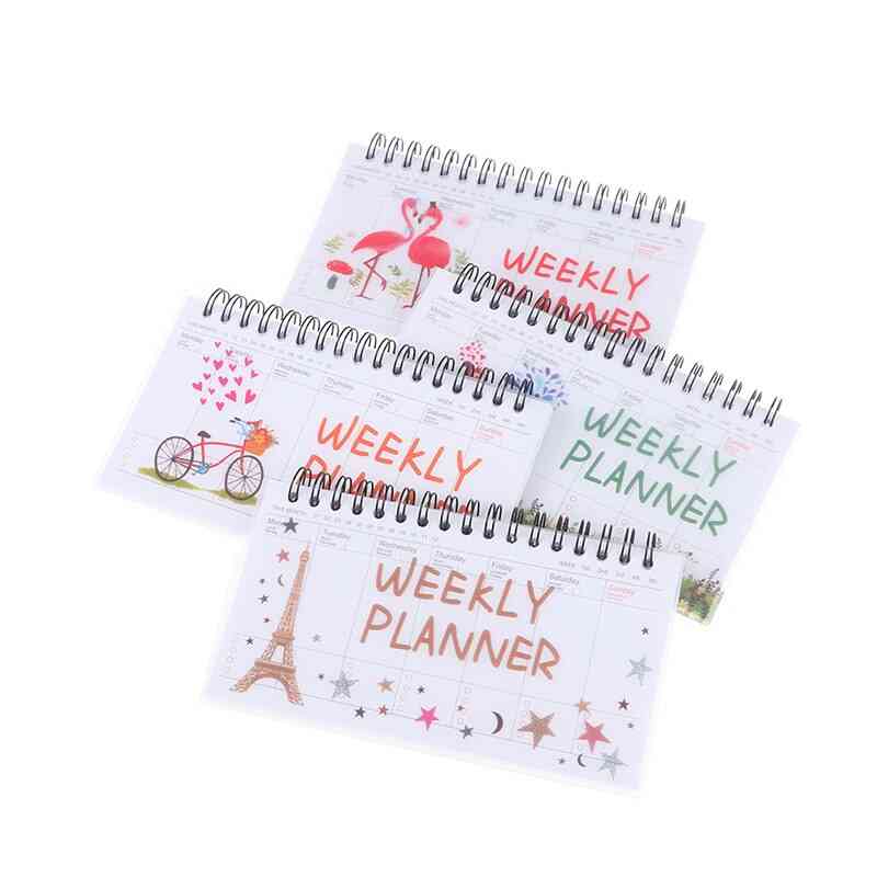 Kawaii Weekly Planner- Notebook Cure, Diary Organizer