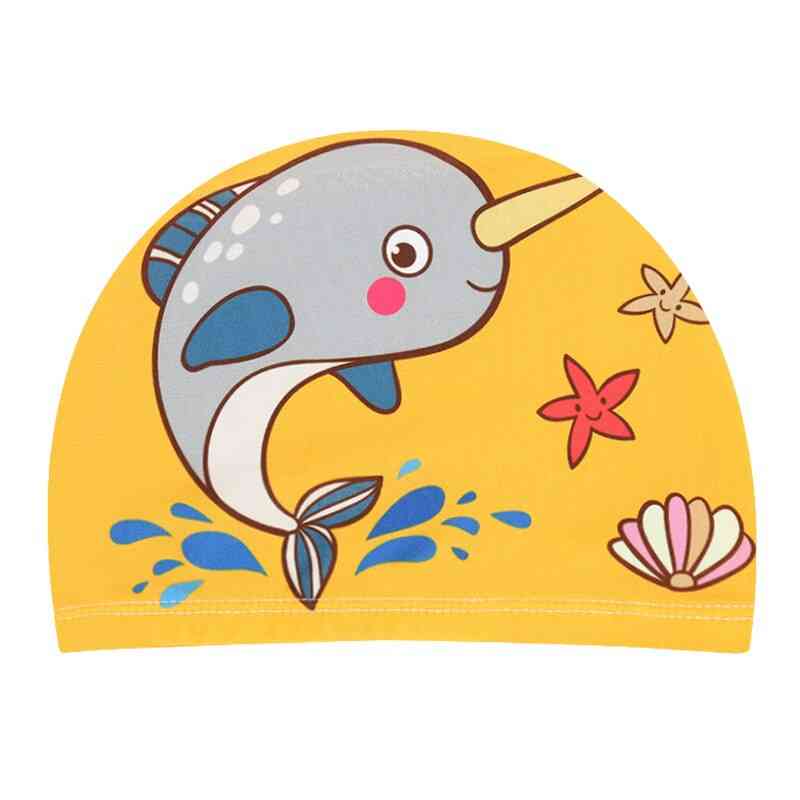 Toddler Beach Swim Hats, Cartoon Swimming Pool Caps