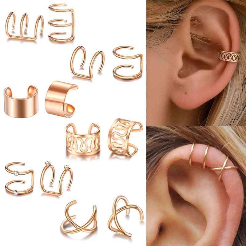 Non-piercing Ear Clips, Fake Cartilage Earring Jewelry