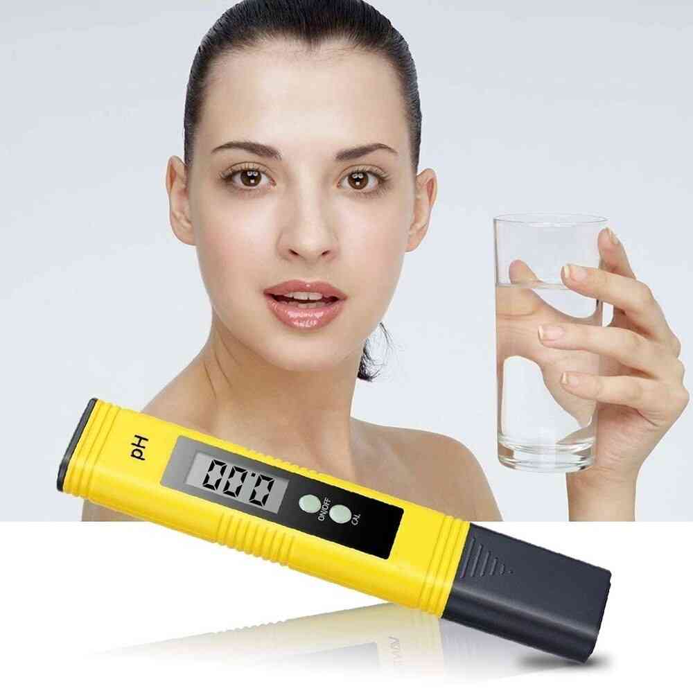Digital Lcd Ph Meter Pen Of Tester Accuracy Aquarium Pool Water Wine Urine
