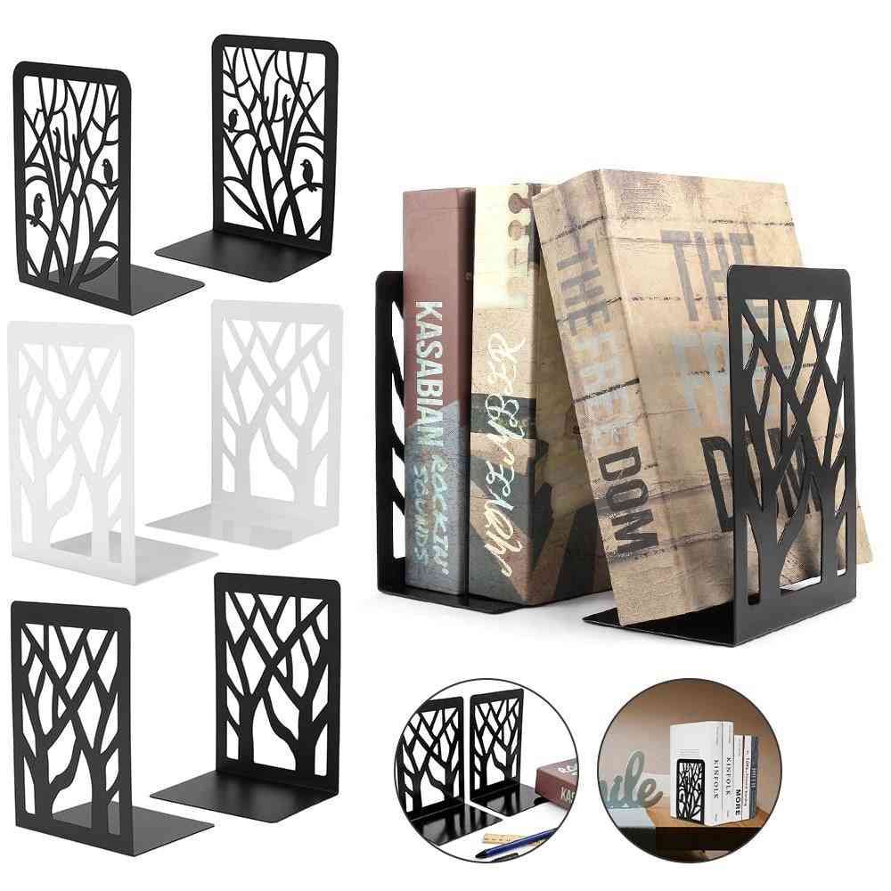 Non-skid Universal Metal Bookends For Shelves