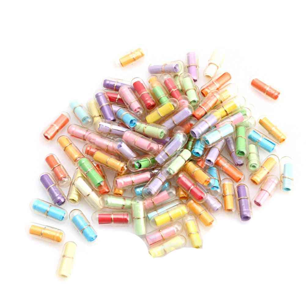 Letter Love Pill Full Clear Color Mini Wish Bottle
