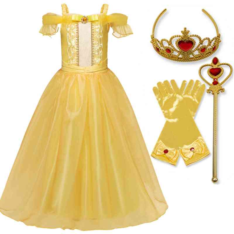 Flickor prinsessa barn halloween fest cosplay klänning