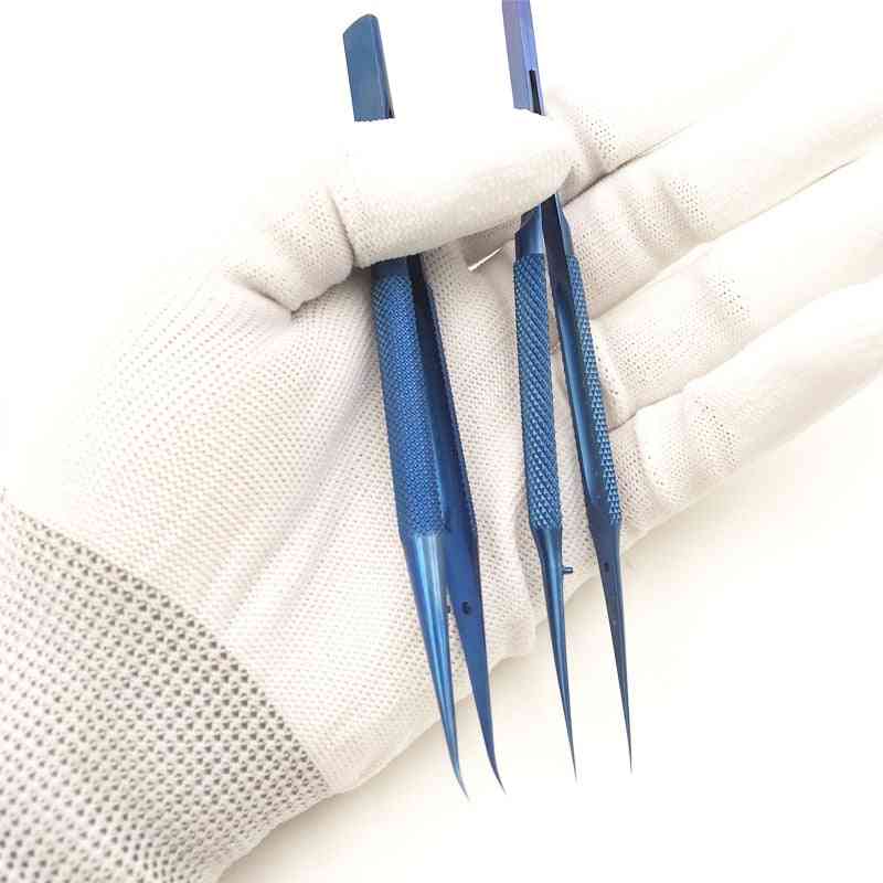 Titanium legering-kant præcision, fingeraftryk pincet