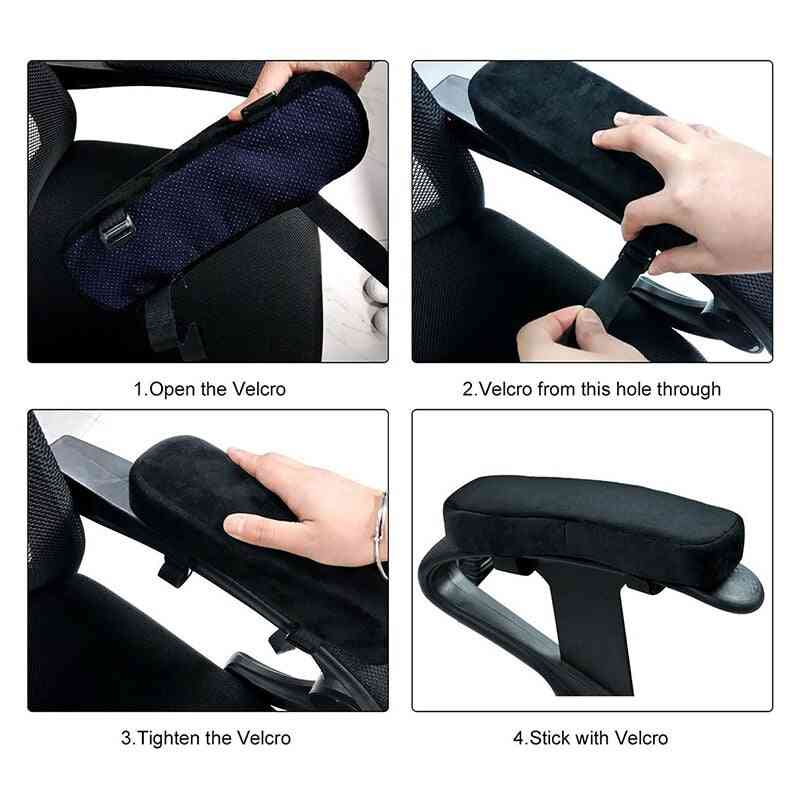 Armrest Pads Covers Foam Elbow Pillow For Forearm Pressure Relief