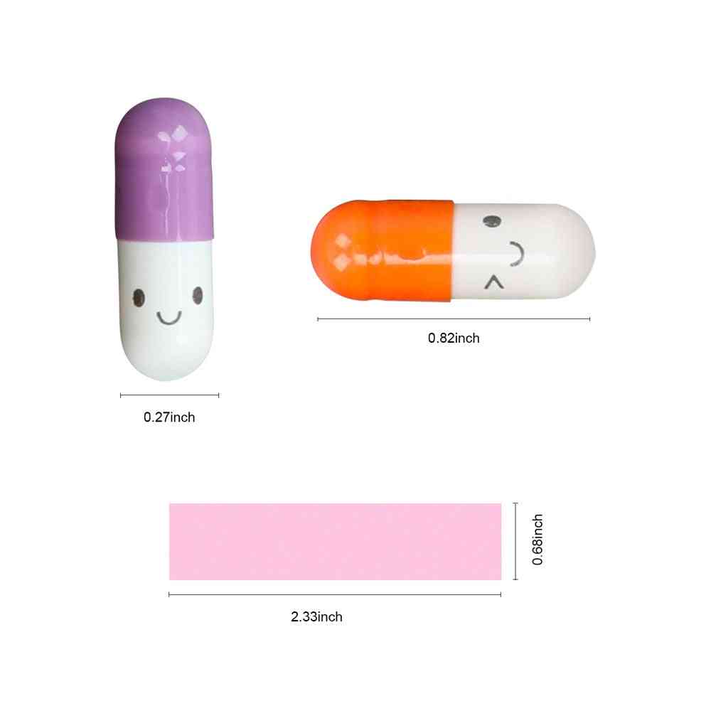 Mini Love Pill With Roll Paper, Blank Notes Message In A Bottle Capsule