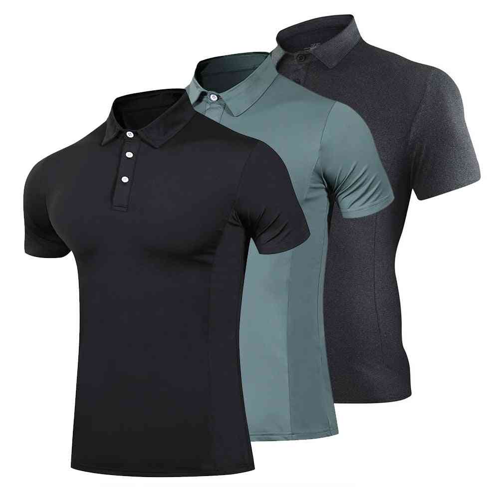 Golf Clothing Fashion T Shirt Men Running Quick Drying Breathable Running