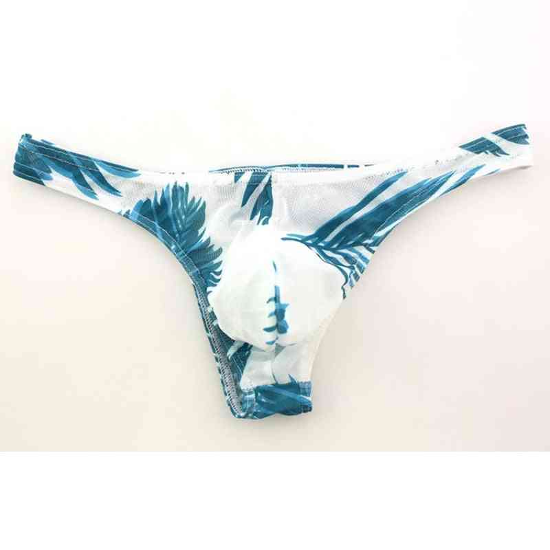Svømmeundertøj tanga pouch bikini badedragt t-back trusser til voksne - mænd
