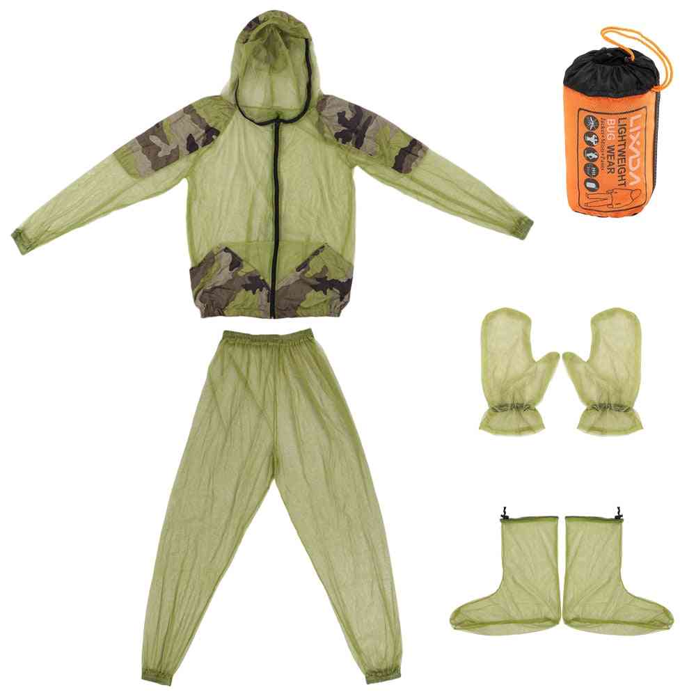 Suit Bug Jacket Mesh Hooded Suits Fishing Hunting Camping Jacketmesh Shirt