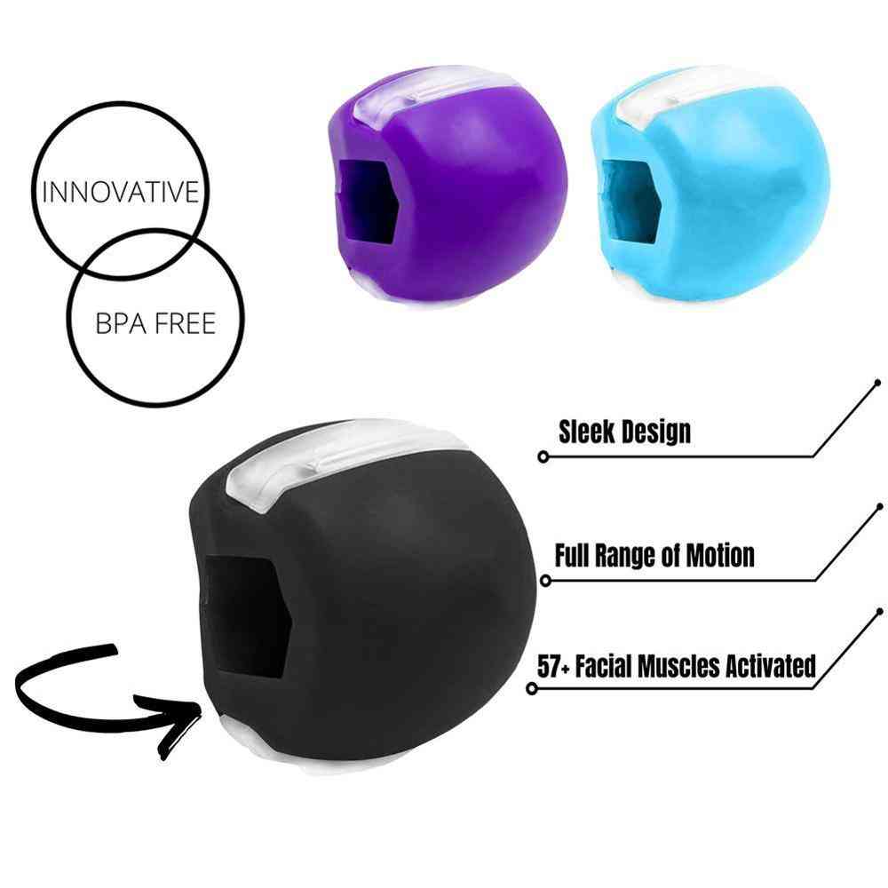 Face Masseter- Silica Gel Jaw Line, Muscle Training, Fitness Ball