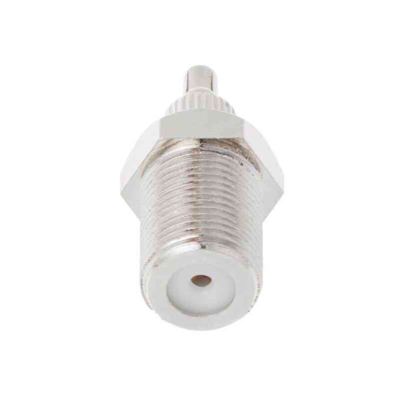 Female To & Male Plug Adapter Connector Nickel Plated