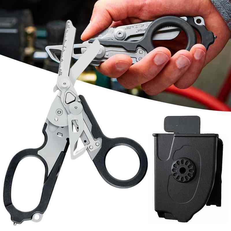 Multifunctional Scissors With Strap Cutter Raptor Emergency Response Shears