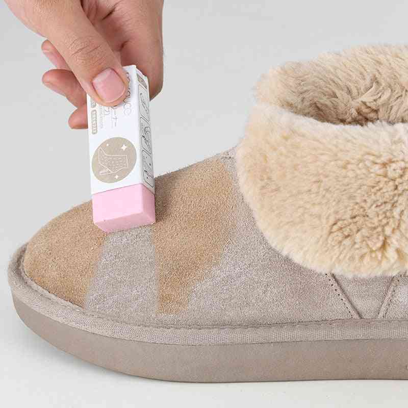 Shoe Cleaning Eraser- Suede Sheepskin Matte, Leather Fabric, Rubber Brush