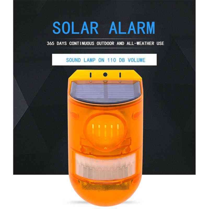 Wireless- Outdoor Solar Siren Light
