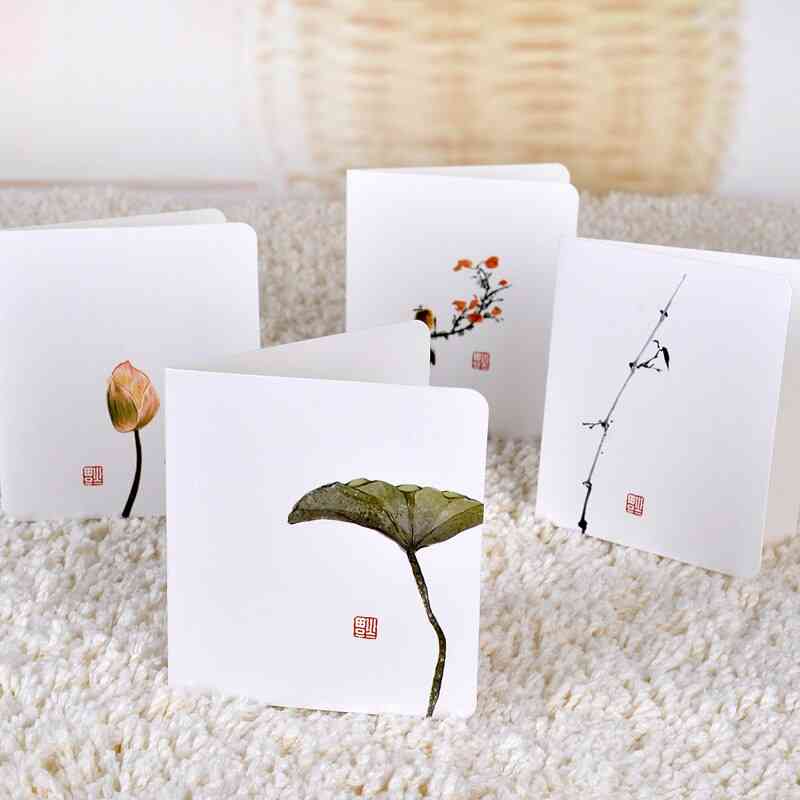 White Message Paper New Year's Day Card