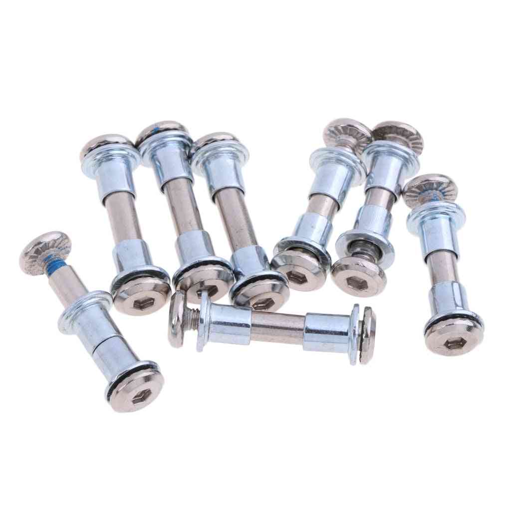 8pcs Professional Skate Replacement Screws With Spacers Axle