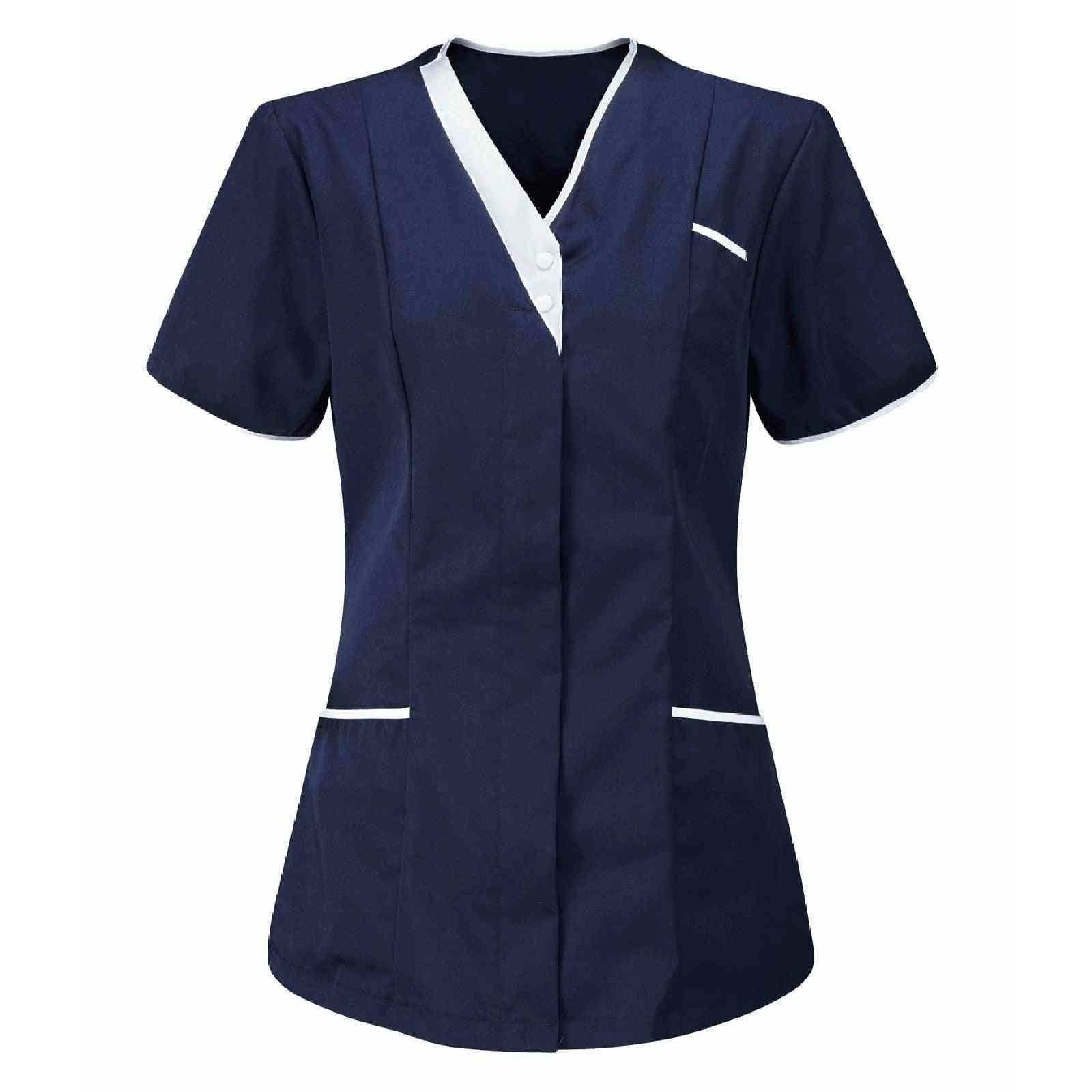 Summer- Short-sleeve & V-neck Clinic, Blouse Uniform