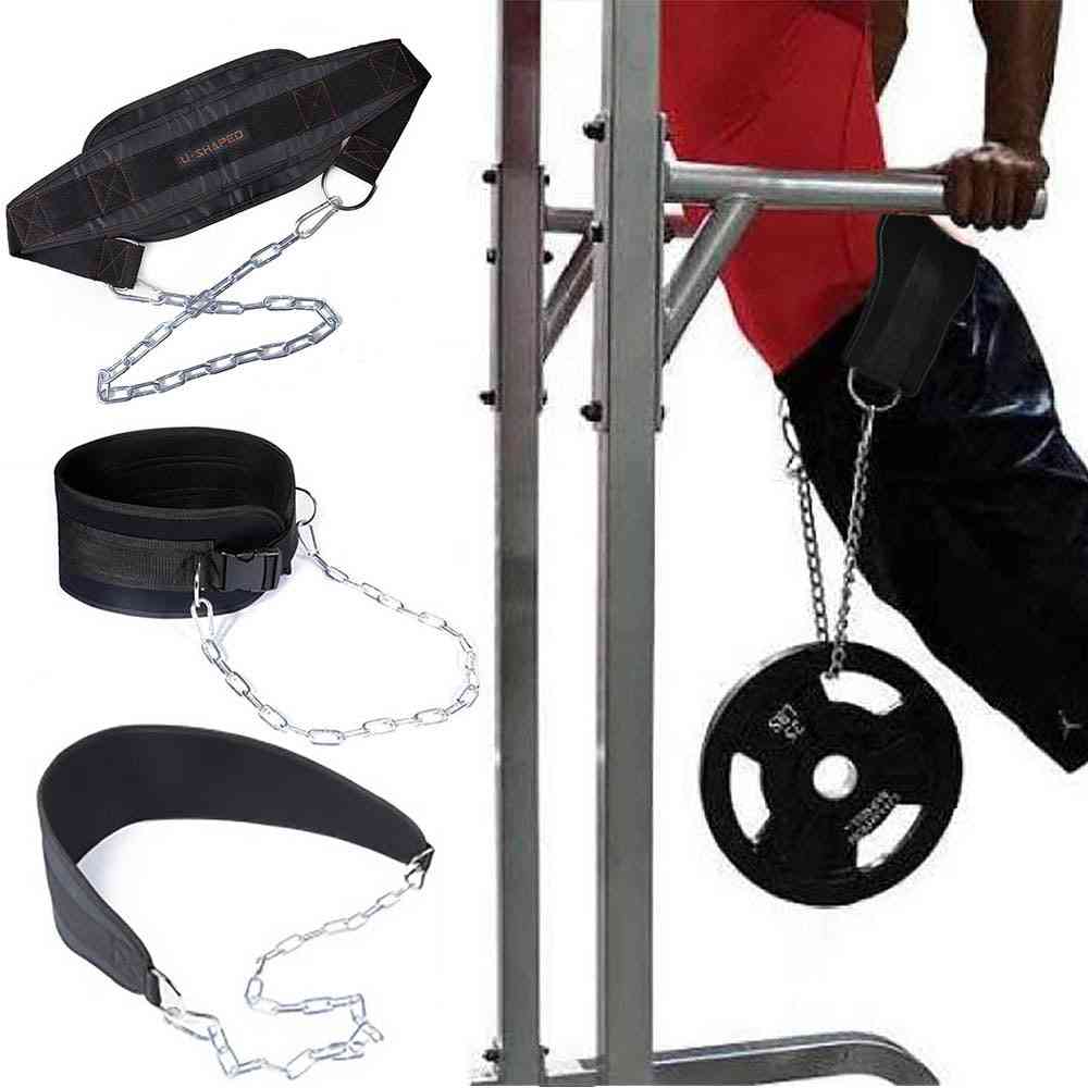 Nylon Lifting Chain Belt - Weight Loading Lifting Dip Belt