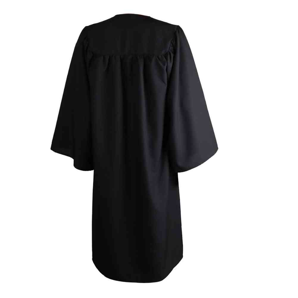 Academic Graduation Gown Robe Mortarboard Cap Loose