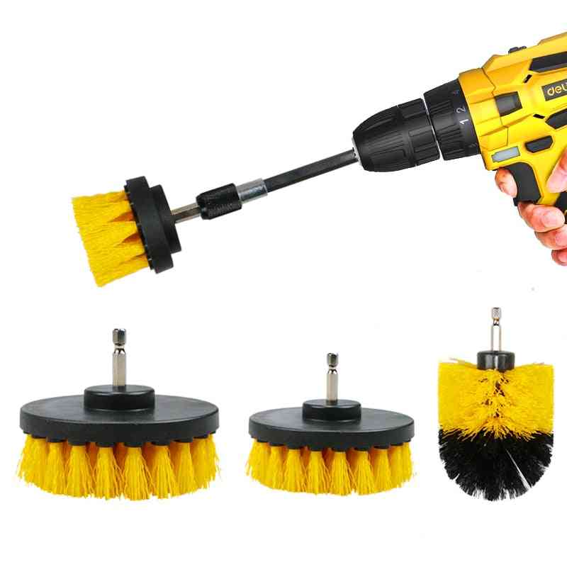 Drill Brush Cleaner Scrubbing Brushes With Extension Rod