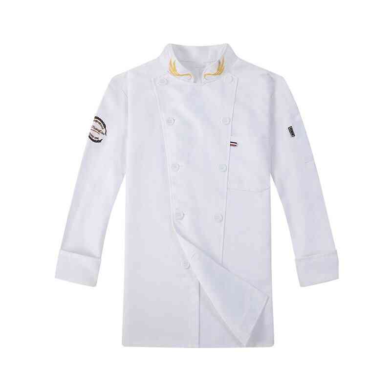 Chef Jacket, Short Sleeve Cook Shirts For Adults - Men / Women