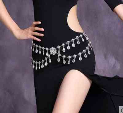 Woman Belly Dance Dress Crystal Rhinestone Belt