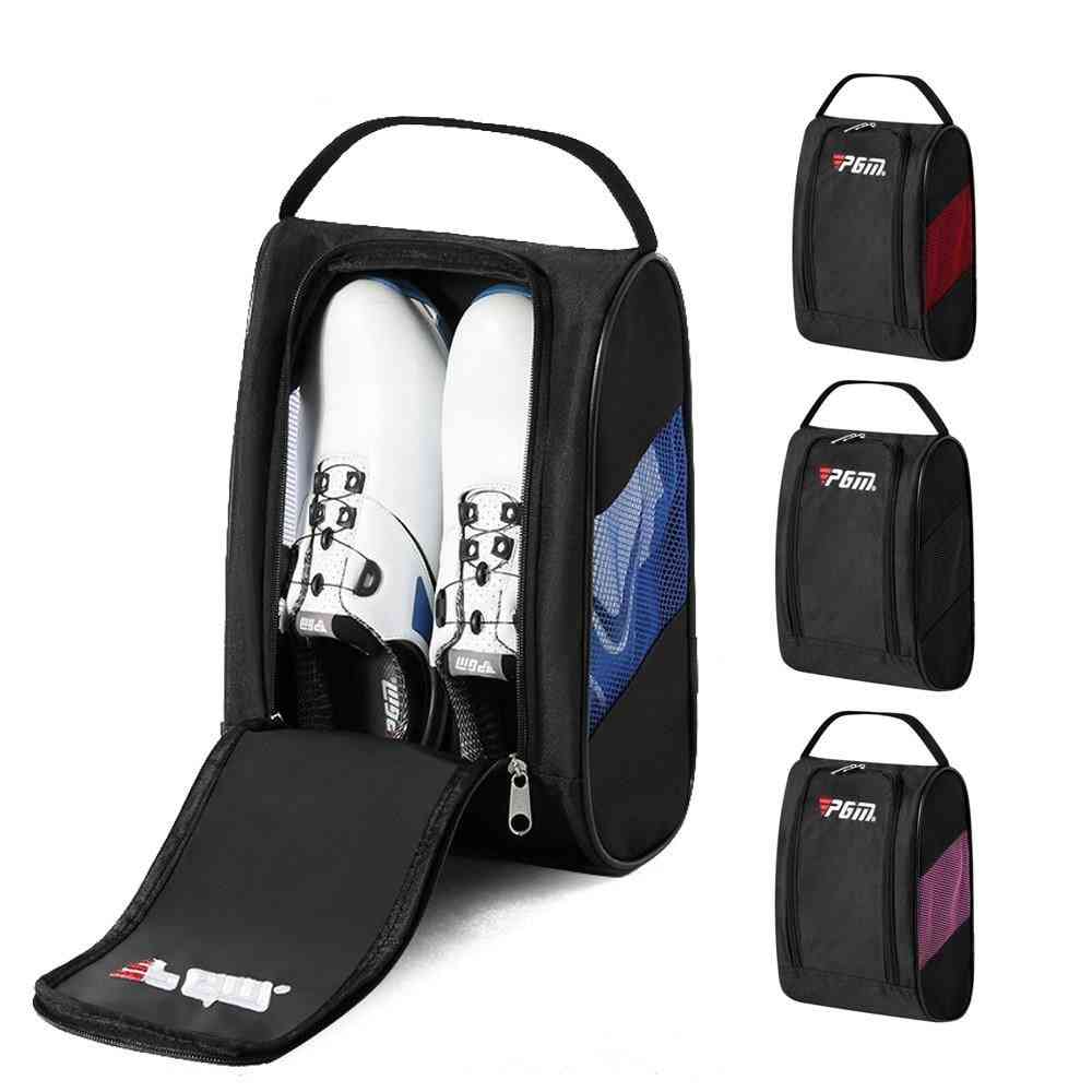 Portable Mini Golf Shoe Bag, Lightweight Breathable Pouch