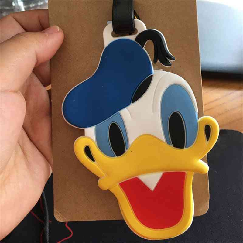 Disney Cartoon Mickey Mouse Luggage Tag Case Id Address Holder