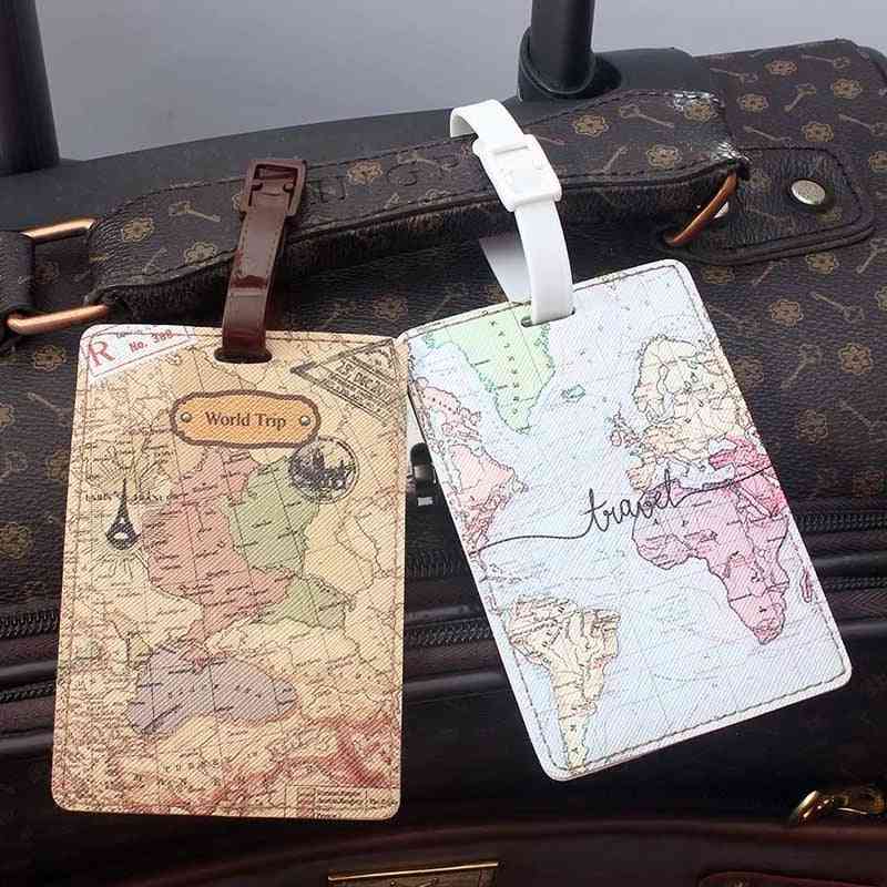 Creative World Map Travel Accessories Luggage Tag