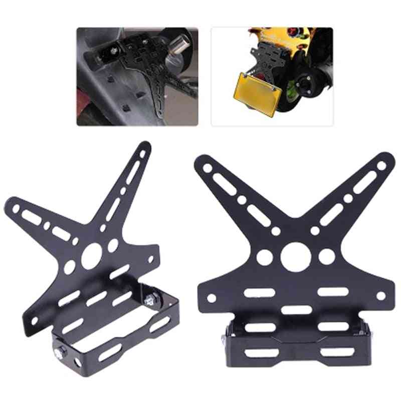 Electroplate Aluminum Alloy Motorcycle Rear License Plate Frame