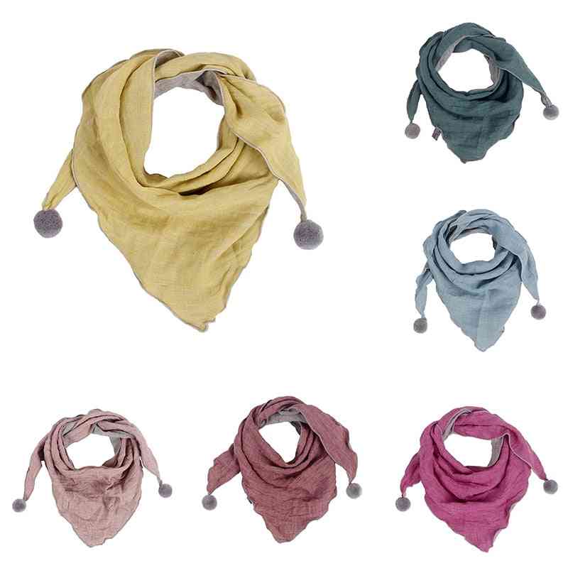 Baby Cotton Triangle Scarves, Skin-friendly Soft Scarf
