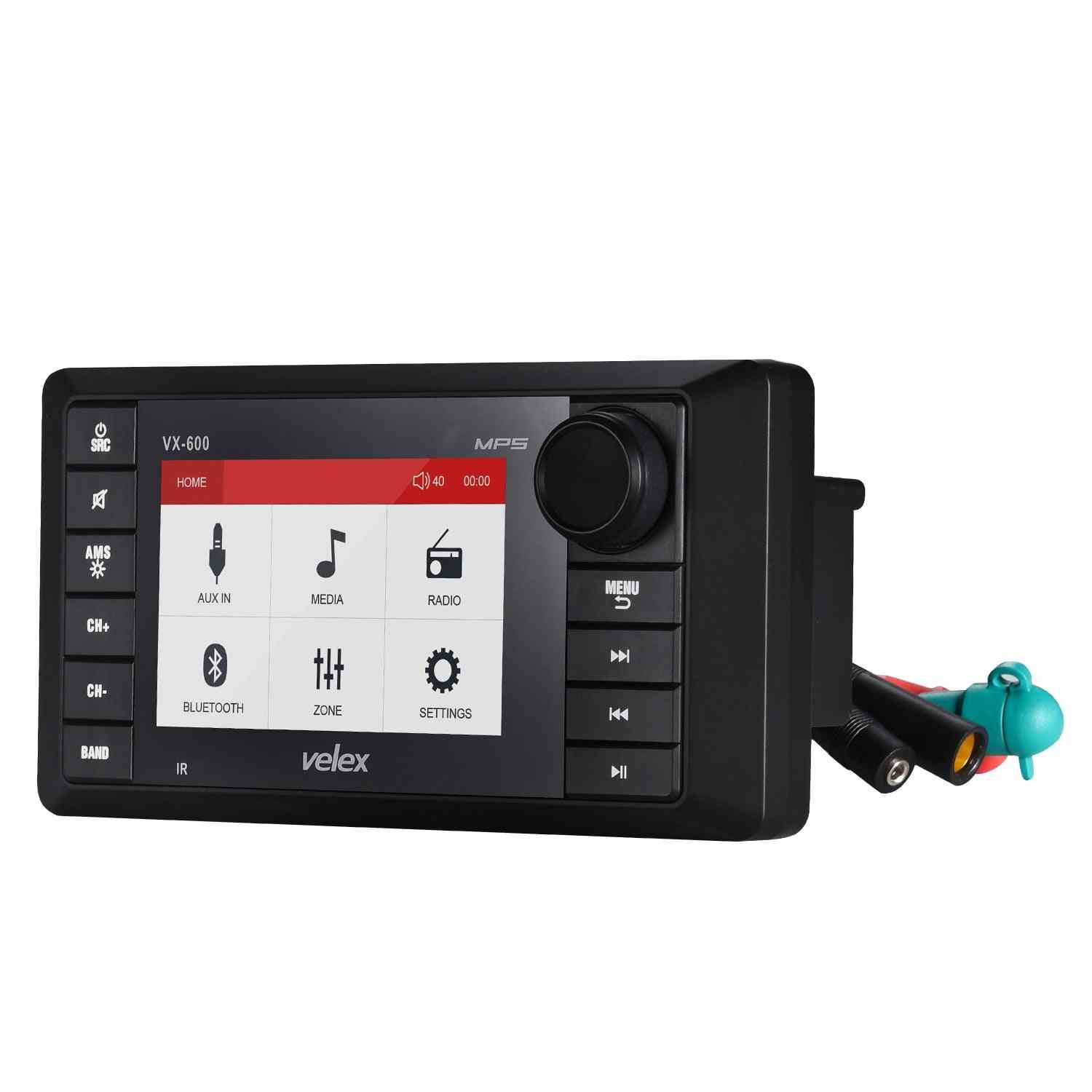 Bluetooth Stereo- Audio & Video Receiver, Power Sport Marine, Media Player