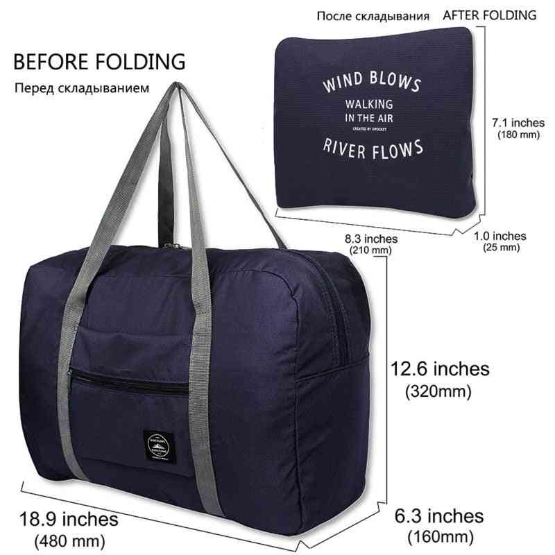 Nylon Foldable Unisex Large Capacity Bag