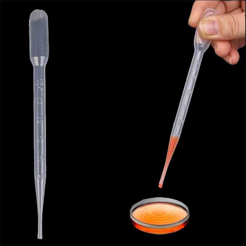 Disposable Plastic Eye Dropper Transfer Graduated Pipettes Office Lab