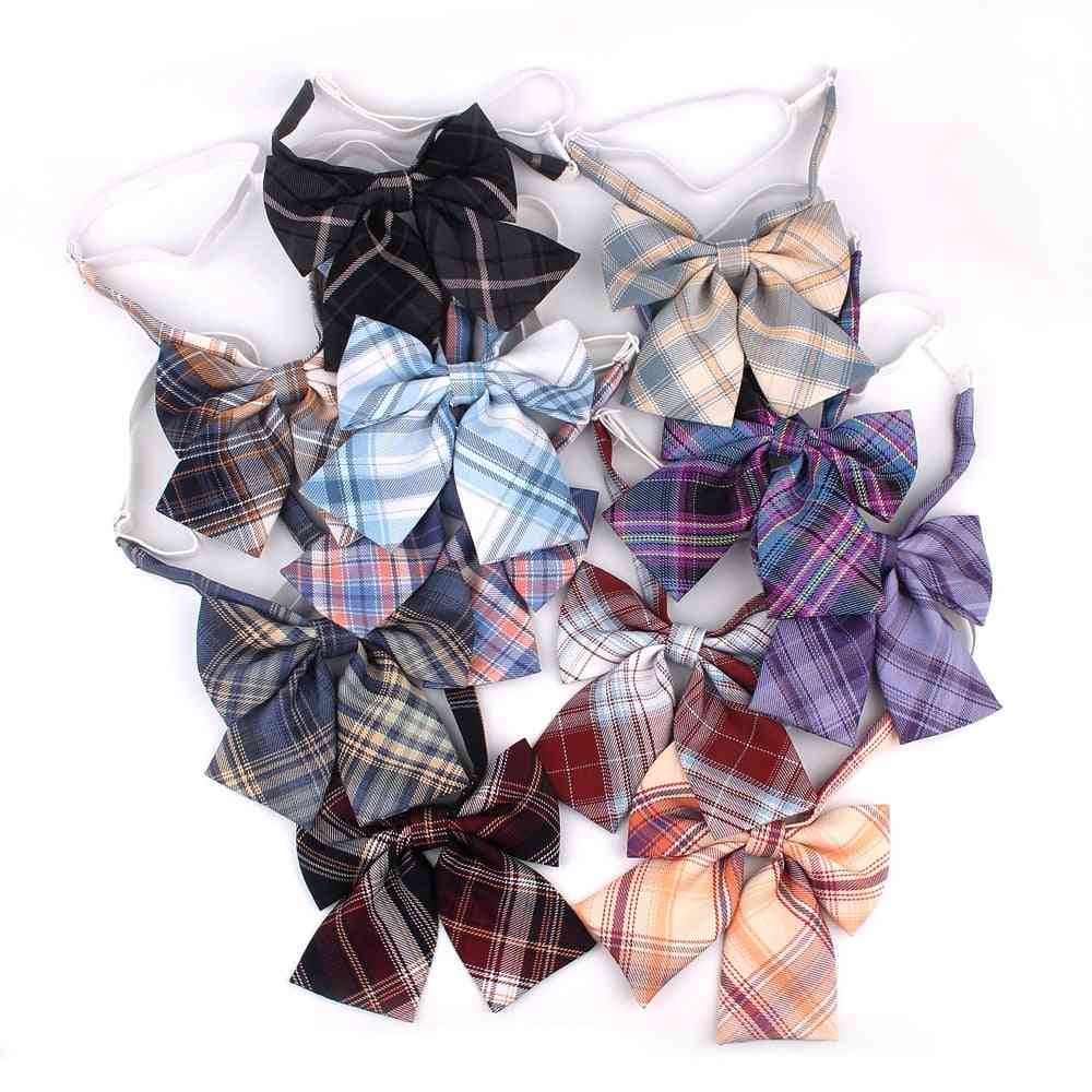 Women Uniform Collar Butterf Bowknot Tie