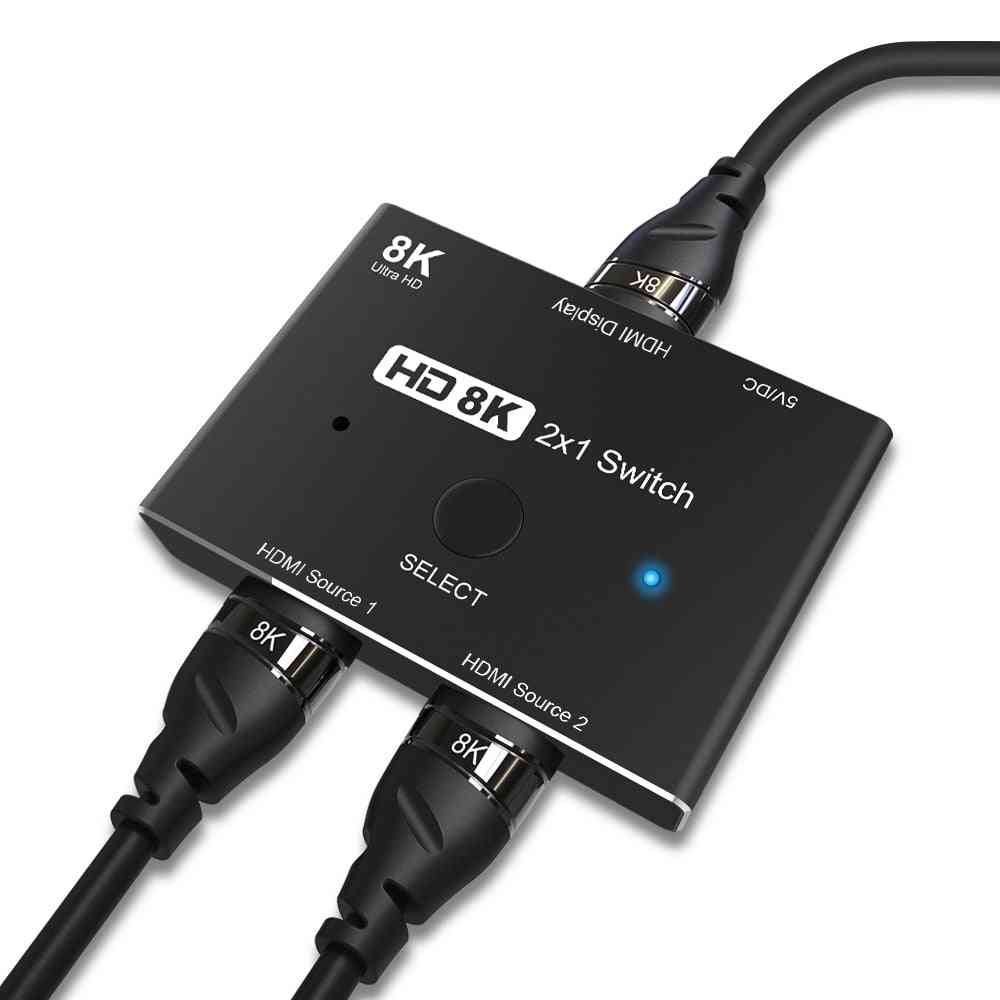 Hdmi Compatible Switch-unit Adapter With Switch Button