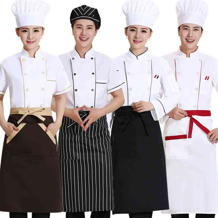 Bbq Jacket Kitchen Cook Uniforms Chef Coat